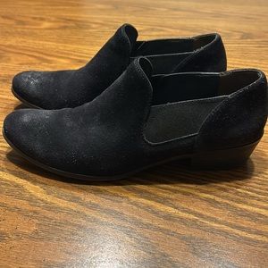 Paul Green Faith Slip Black Suede Low-cut Bootie